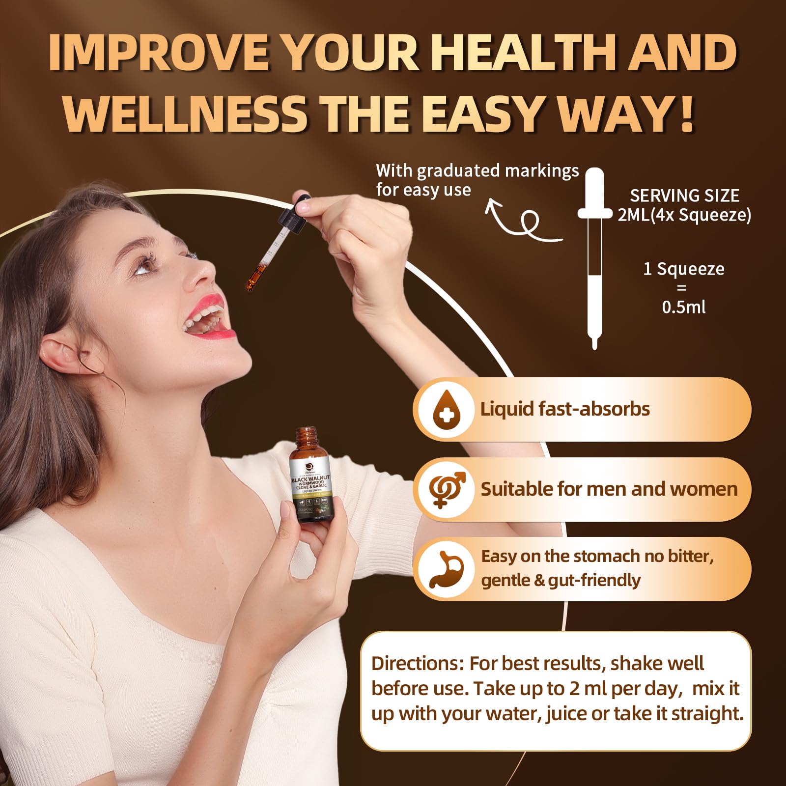 Lukaree junto a un vaso de agua sugiriendo modo de consumo diario