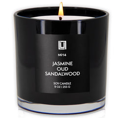 Lulu Candles detalle de etiqueta legible que transmite calidad artesanal