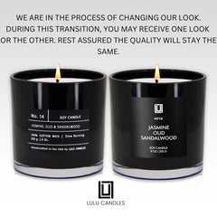 Lulu Candles textura de cera fundida mostrando acabado uniforme y limpio
