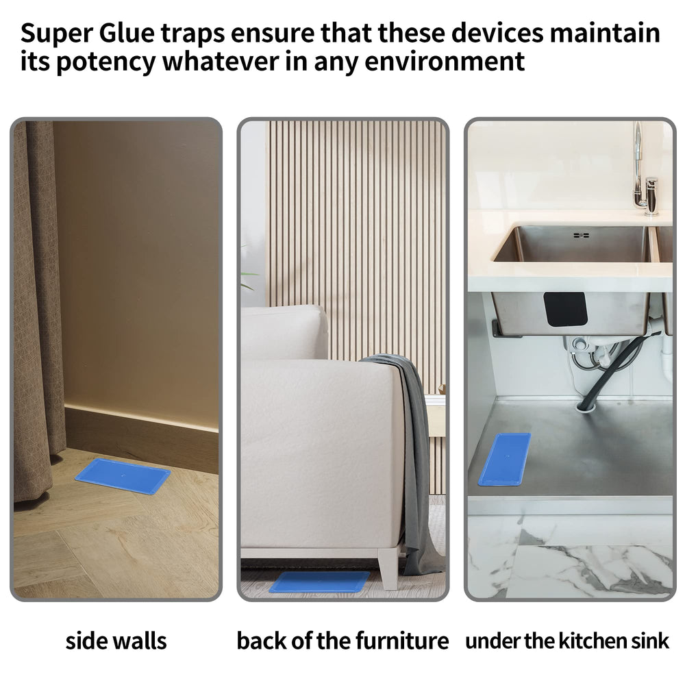LULUCATCH folded trap ready for disposal demonstrating no-touch removal convenience