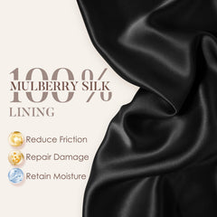 LULUSILK textura de seda mulberry cercana reduce frizz y daños