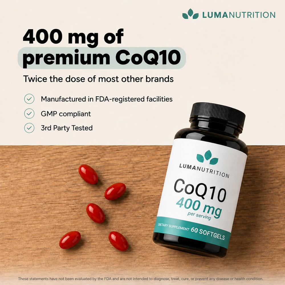 Luma Nutrition primer plano de softgel líquido mostrando textura fácil de tragar