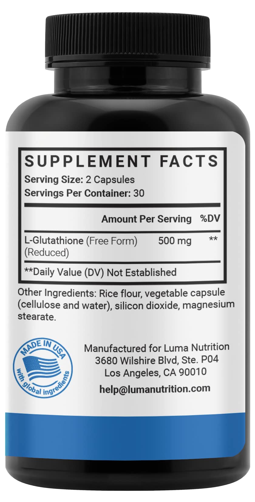 Luma Nutrition botella en ambiente doméstico indicando uso diario