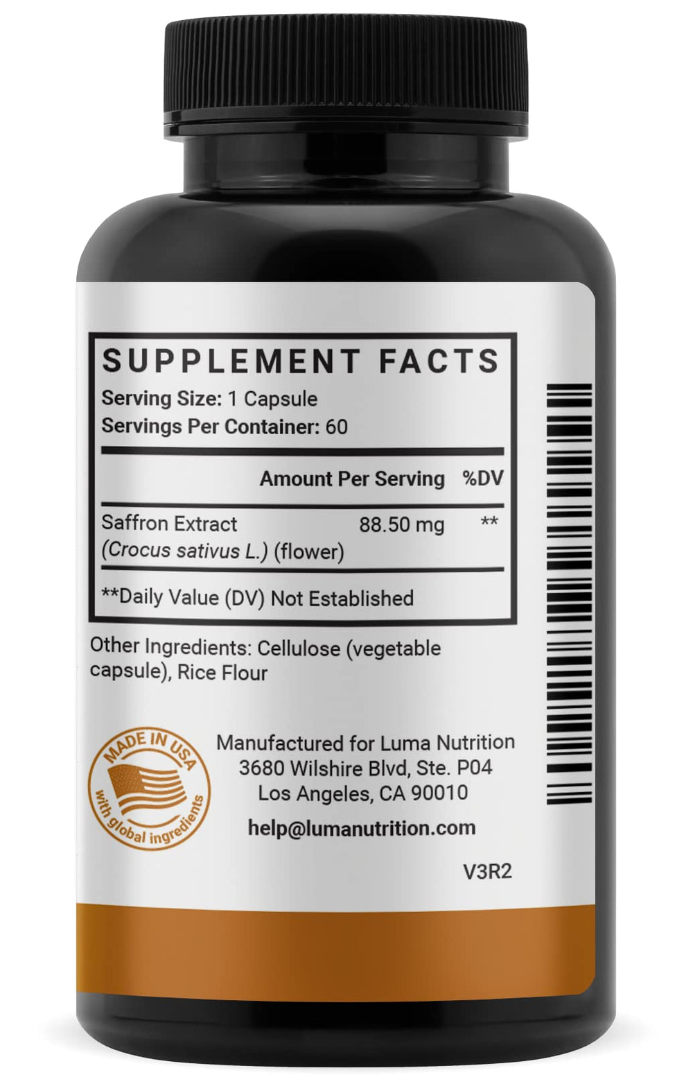 Luma Nutrition made in USA seal emphasizing quality and trust