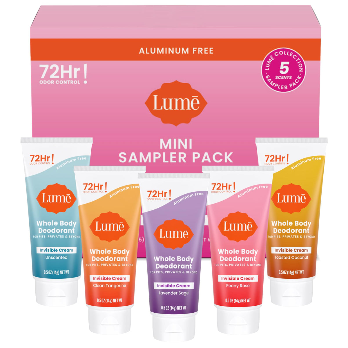 Lume pack frontal con cinco minis útil para probar aromas