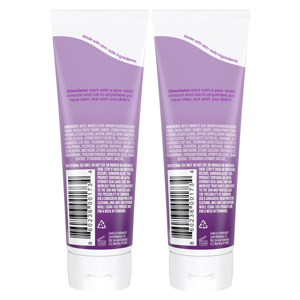 Lume crema textura en primer plano para aplicación suave y control de olor