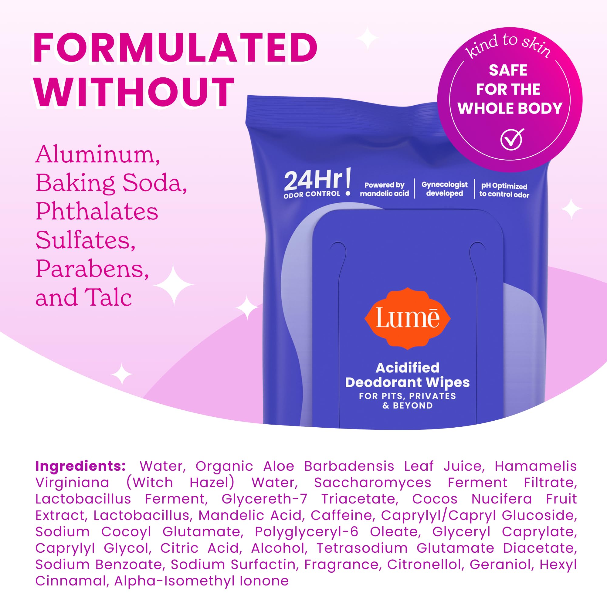 Lume uso en axila para refrescar y controlar olores de forma discreta