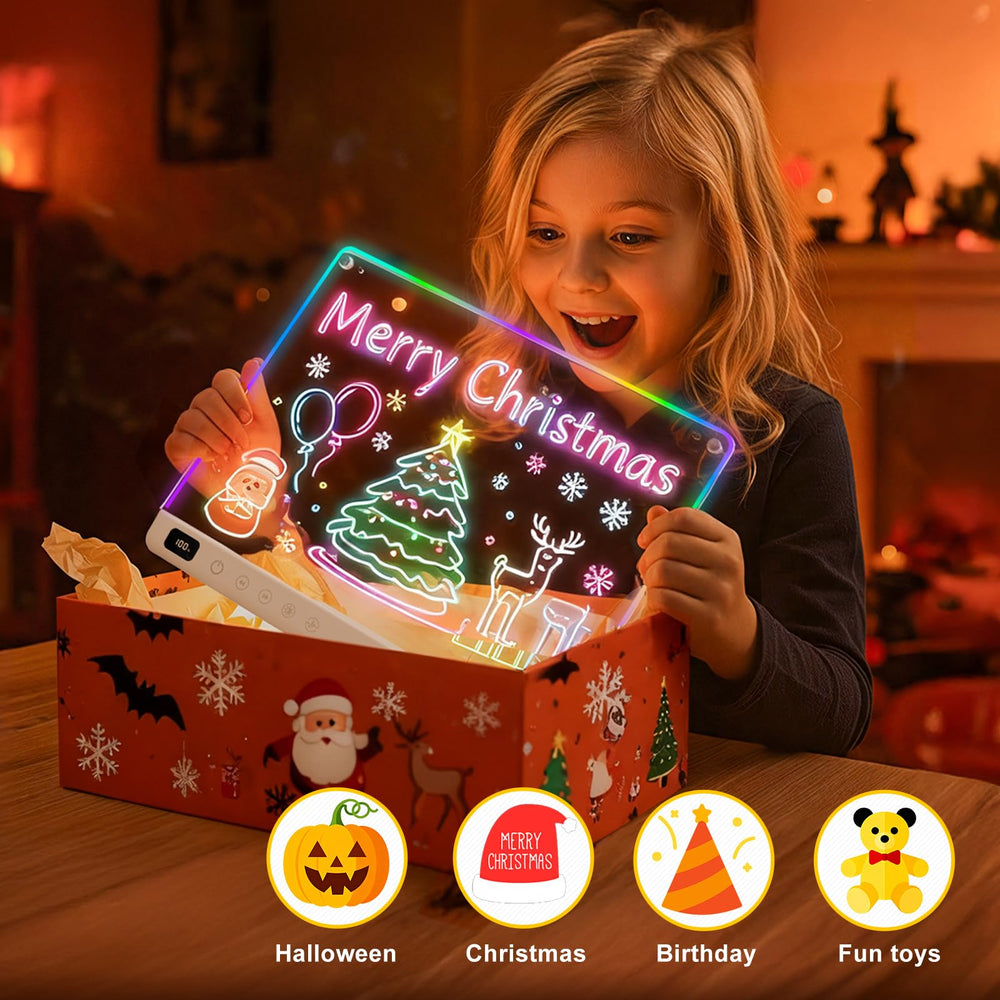 LUMIBOARD pizarra iluminada como decoración funcional en habitación