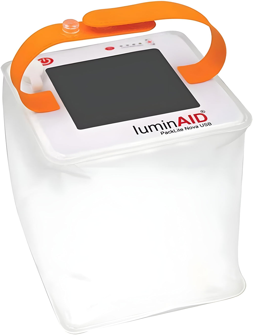 LuminAID Nova frontal empaquetada, compacta y fácil de guardar