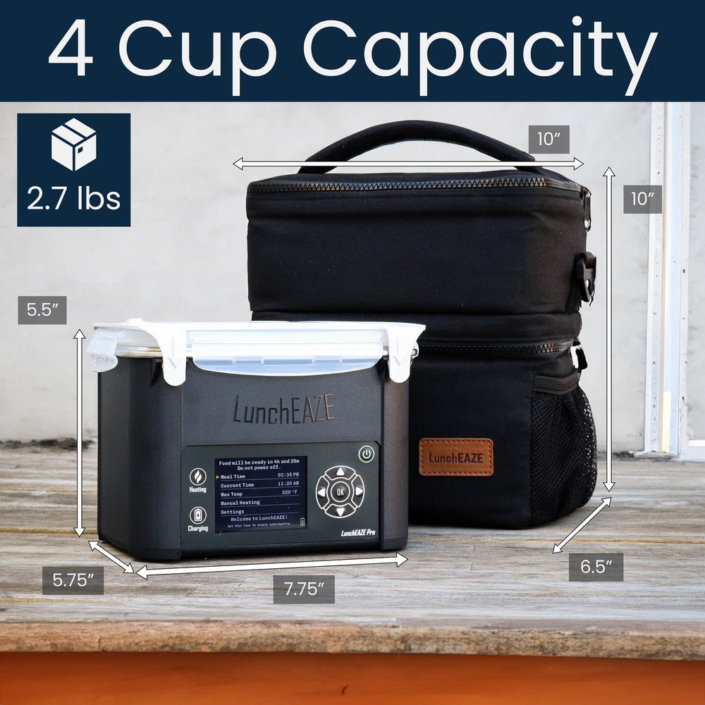 LunchEAZE Pro bolsa térmica de doble compartimento para llevar bebidas y snacks