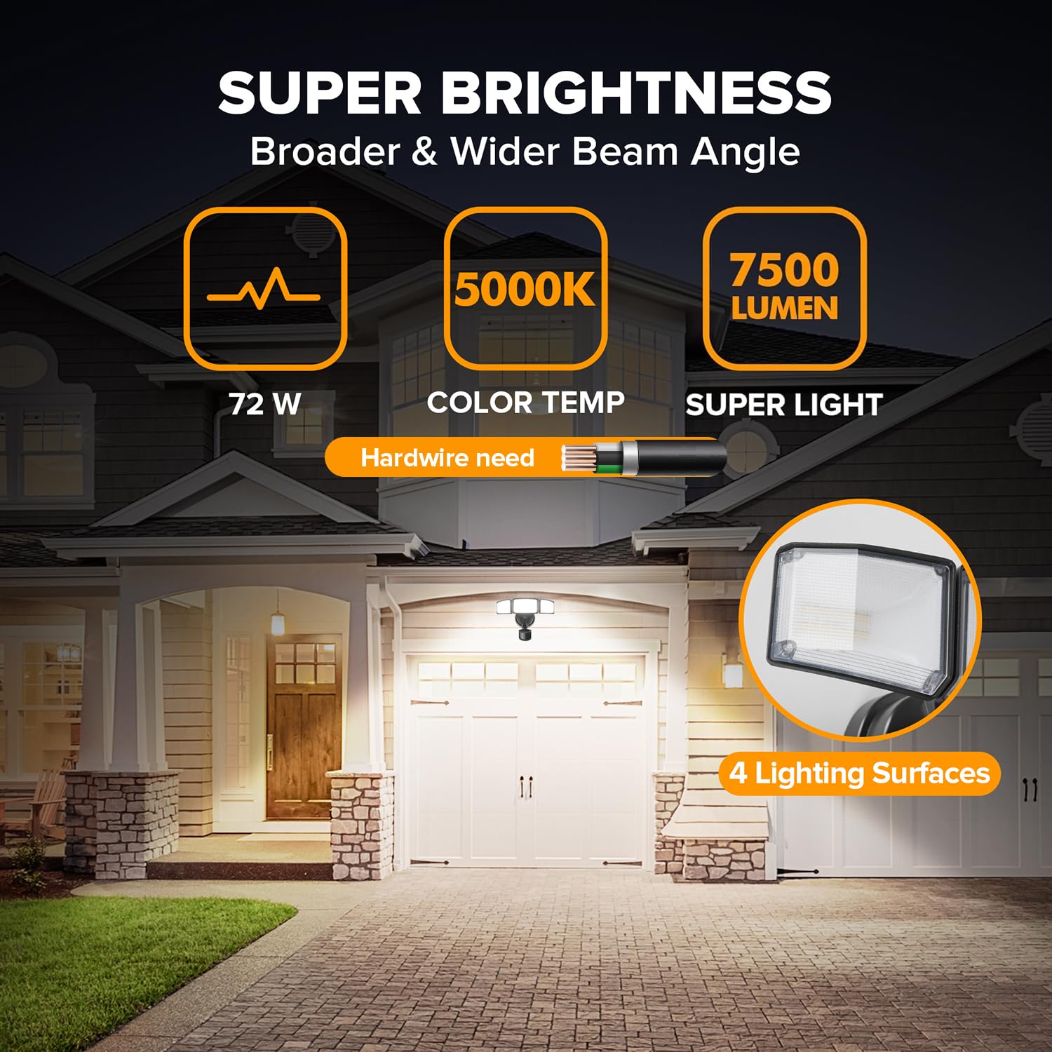 LUTEC detalle del cabezal ajustable para orientar la luz