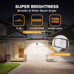 LUTEC detalle del cabezal ajustable para orientar la luz