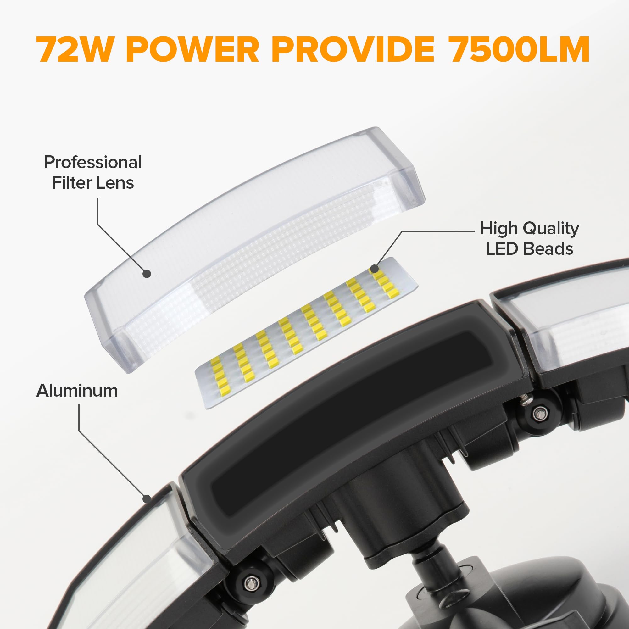 LUTEC etiqueta técnica con LEDs y especificaciones visibles