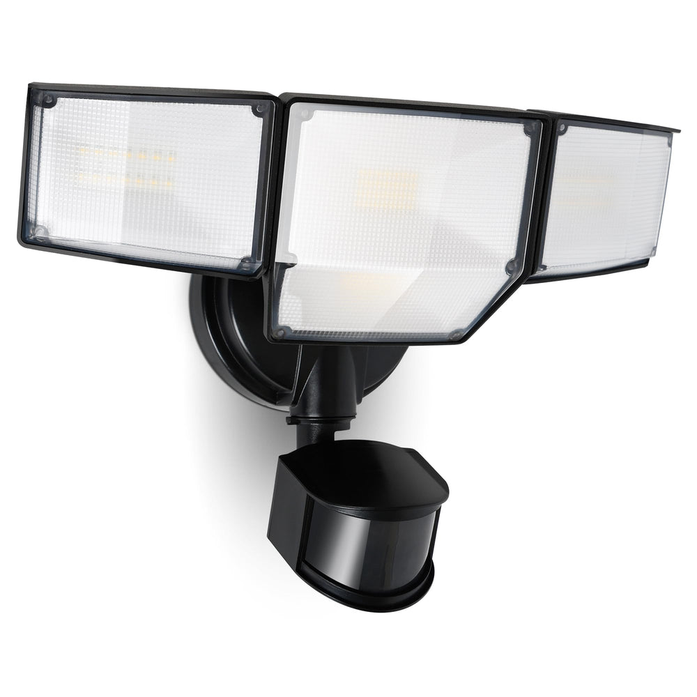 LUTEC foco frontal cuatro cabezas, iluminación potente y amplia cobertura