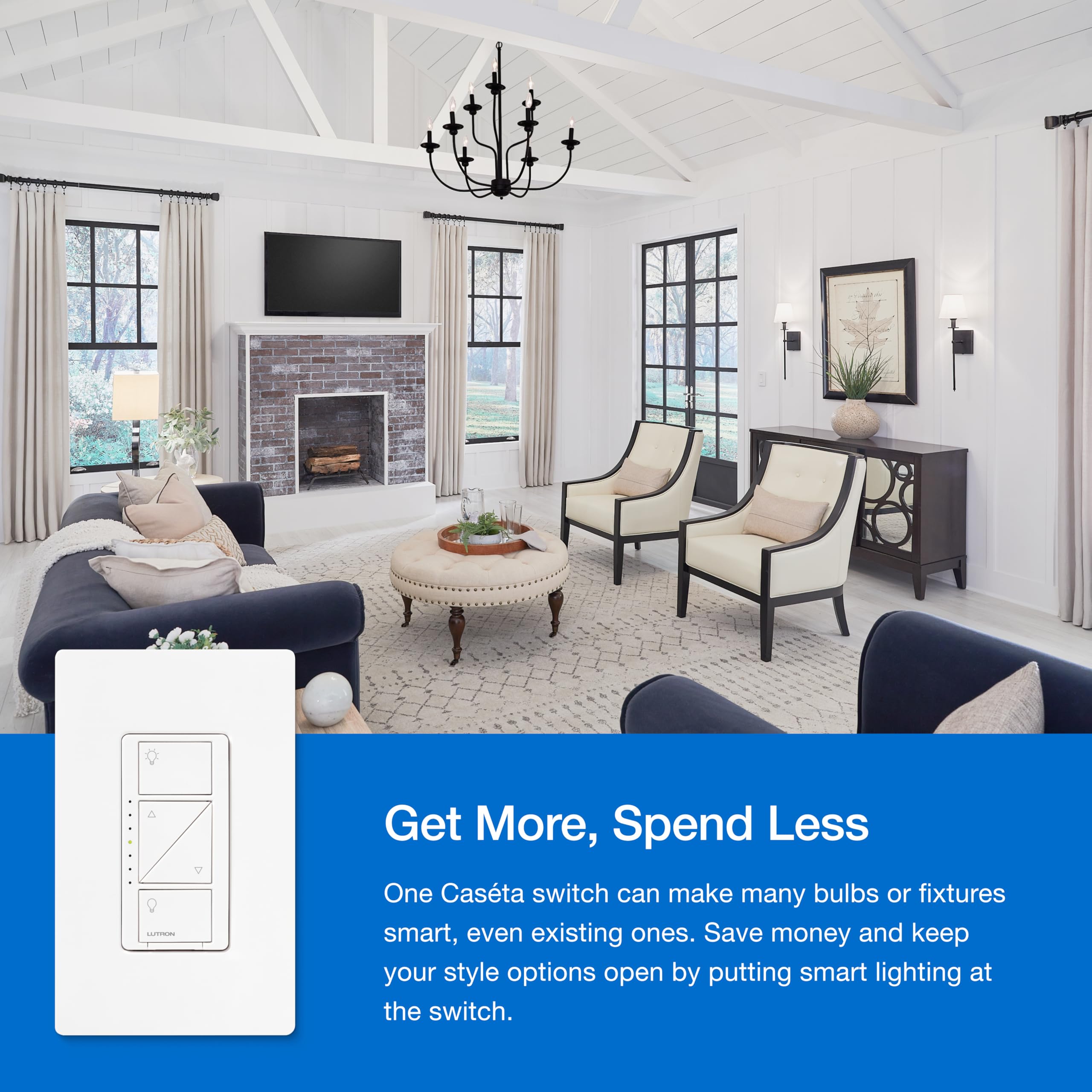 Lutron Caseta comparativa de instalación sin neutro y rápida