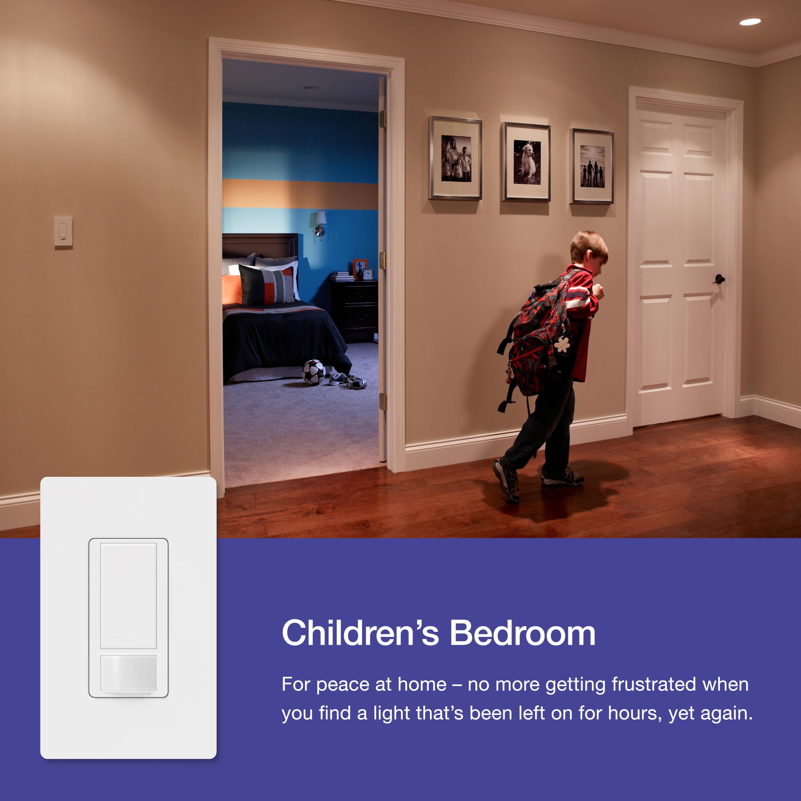 Lutron Maestro con placa Claro opcional, acabado coordinado y estético