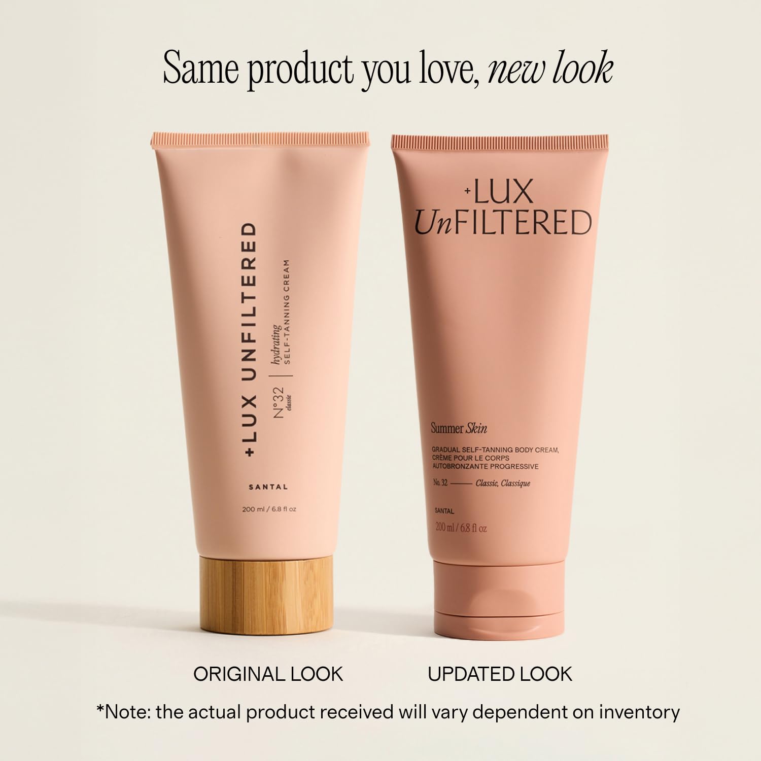Lux Unfiltered textura cremosa de la loción que facilita aplicación uniforme