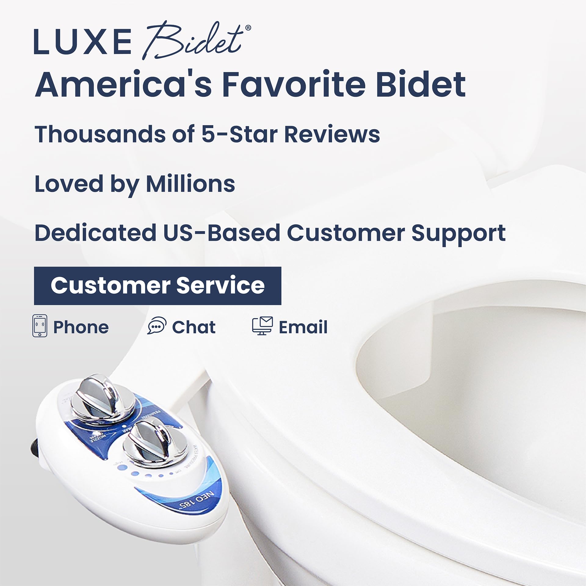 LUXE Bidet en baño decorado ilustrando aspecto estético