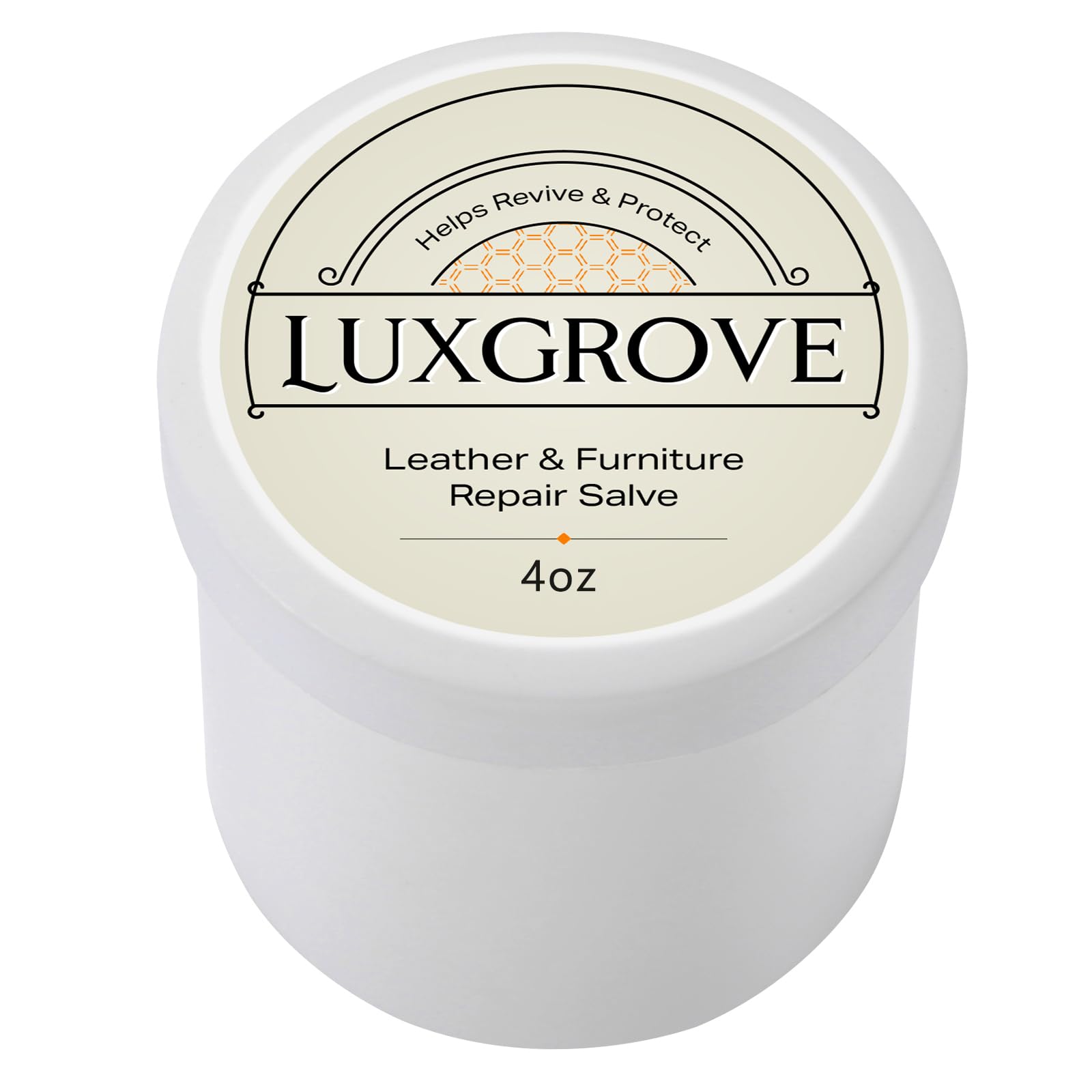 LUXGROVE frasco delantero mostrando tamaño práctico y uso doméstico