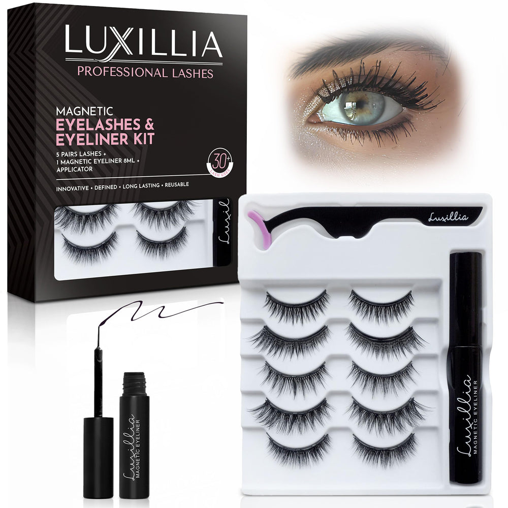 Luxillia frente del empaque mostrando kit completo y beneficio de variedad
