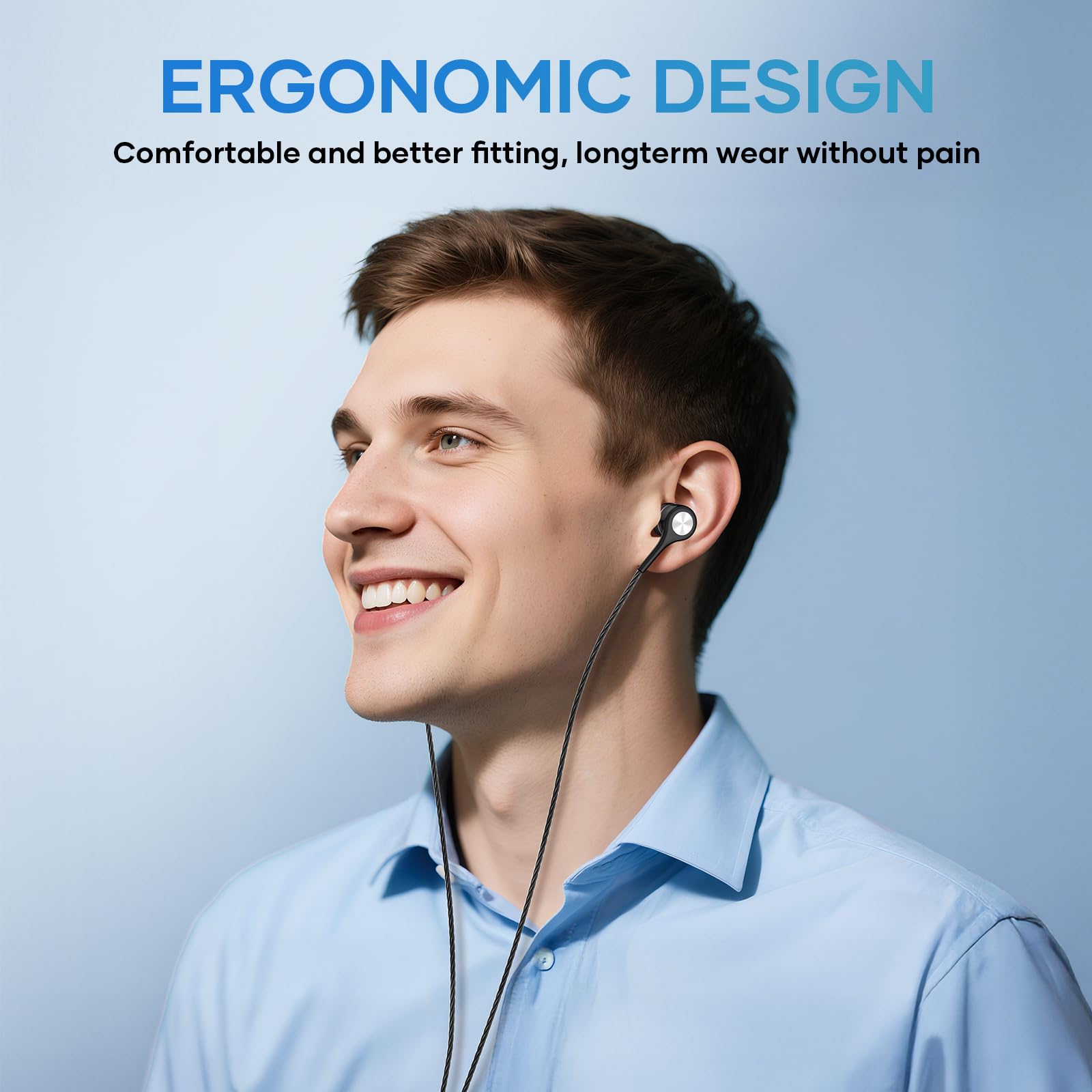 LWZCAM auriculares en uso durante viaje, aislamiento y conveniencia