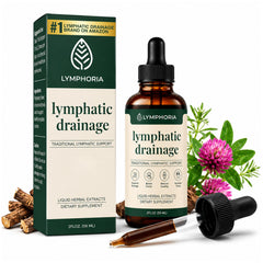 LYMPHORIA frasco frontal mostrando diseño y tamaño, facilidad de dosaje