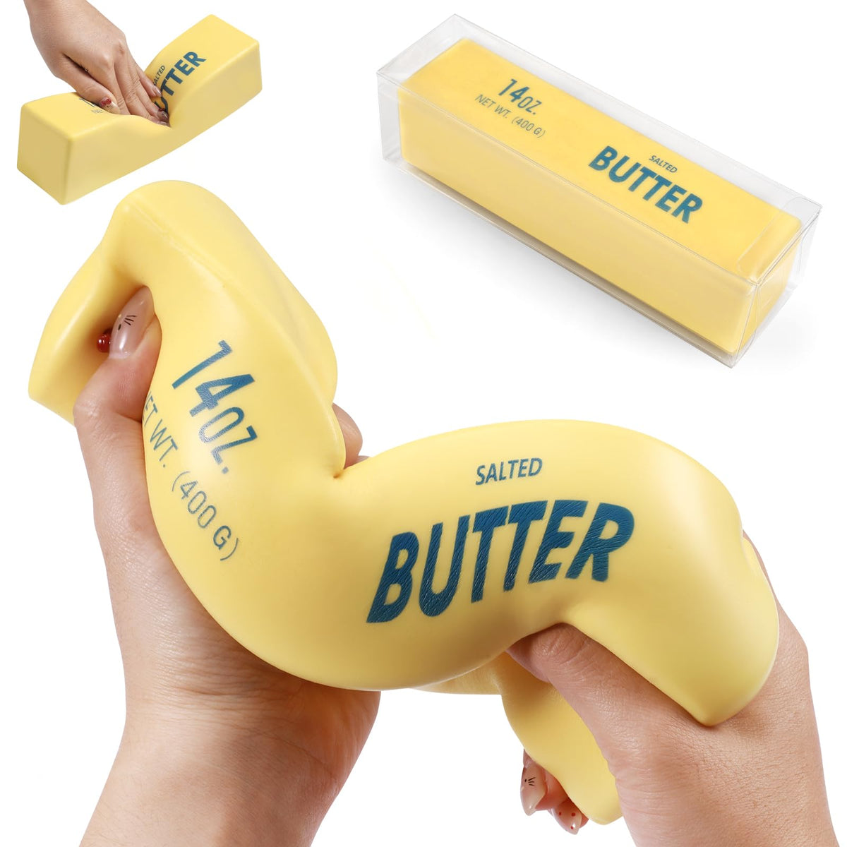 LYPMWKMWH vista frontal del Jumbo Butter Squishy, atractivo visual y forma realista