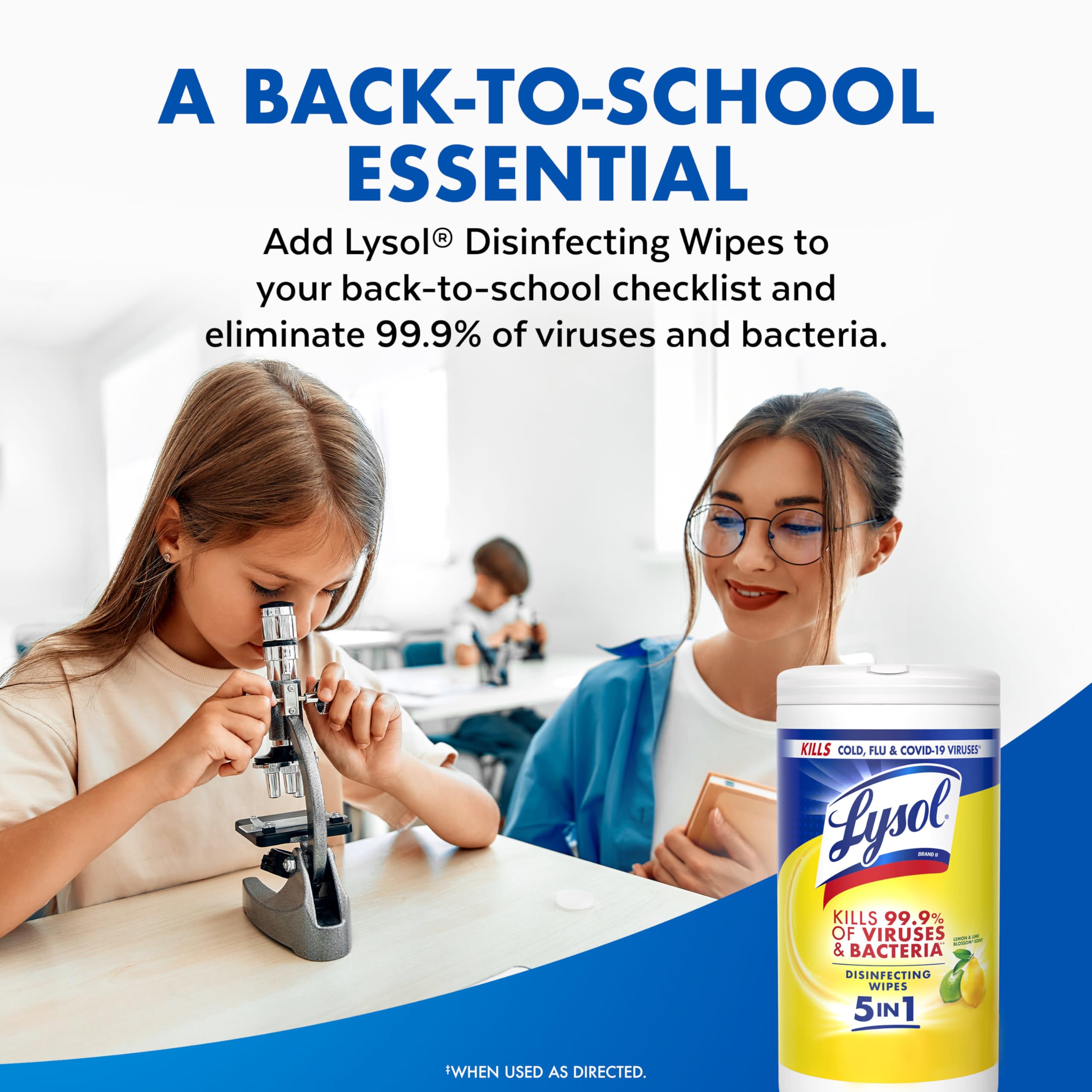 Lysol paquete de cuatro rollos ideal para almacenamiento y uso prolongado