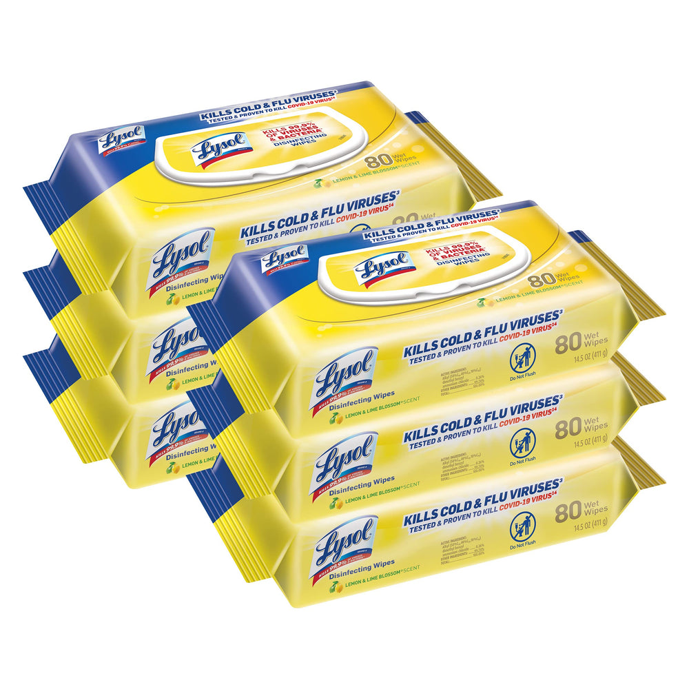 Lysol pack frontal mostrando el envase y cantidad para limpieza prolongada