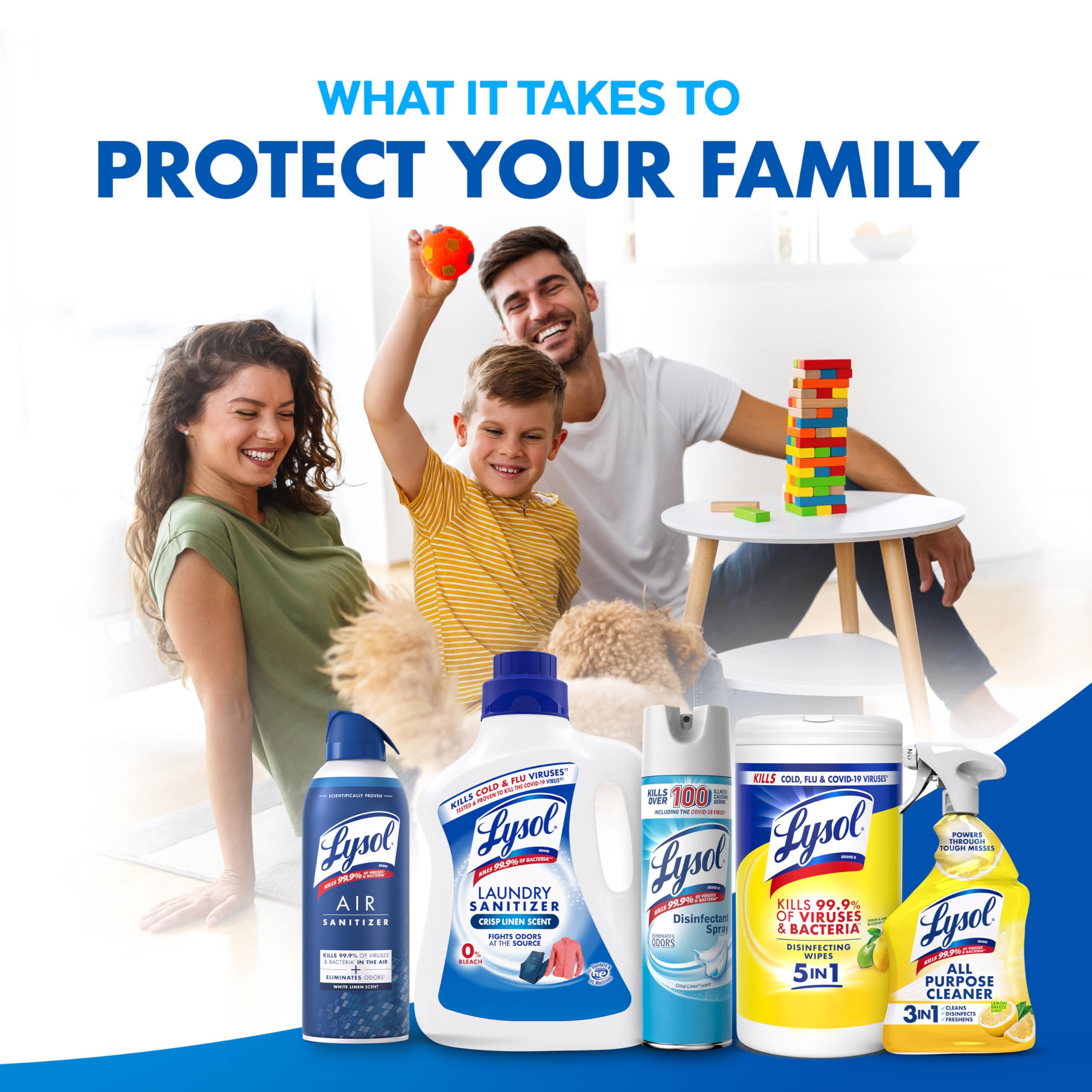 Lysol toallitas junto a móviles y teclado limpiando dispositivos electrónicos