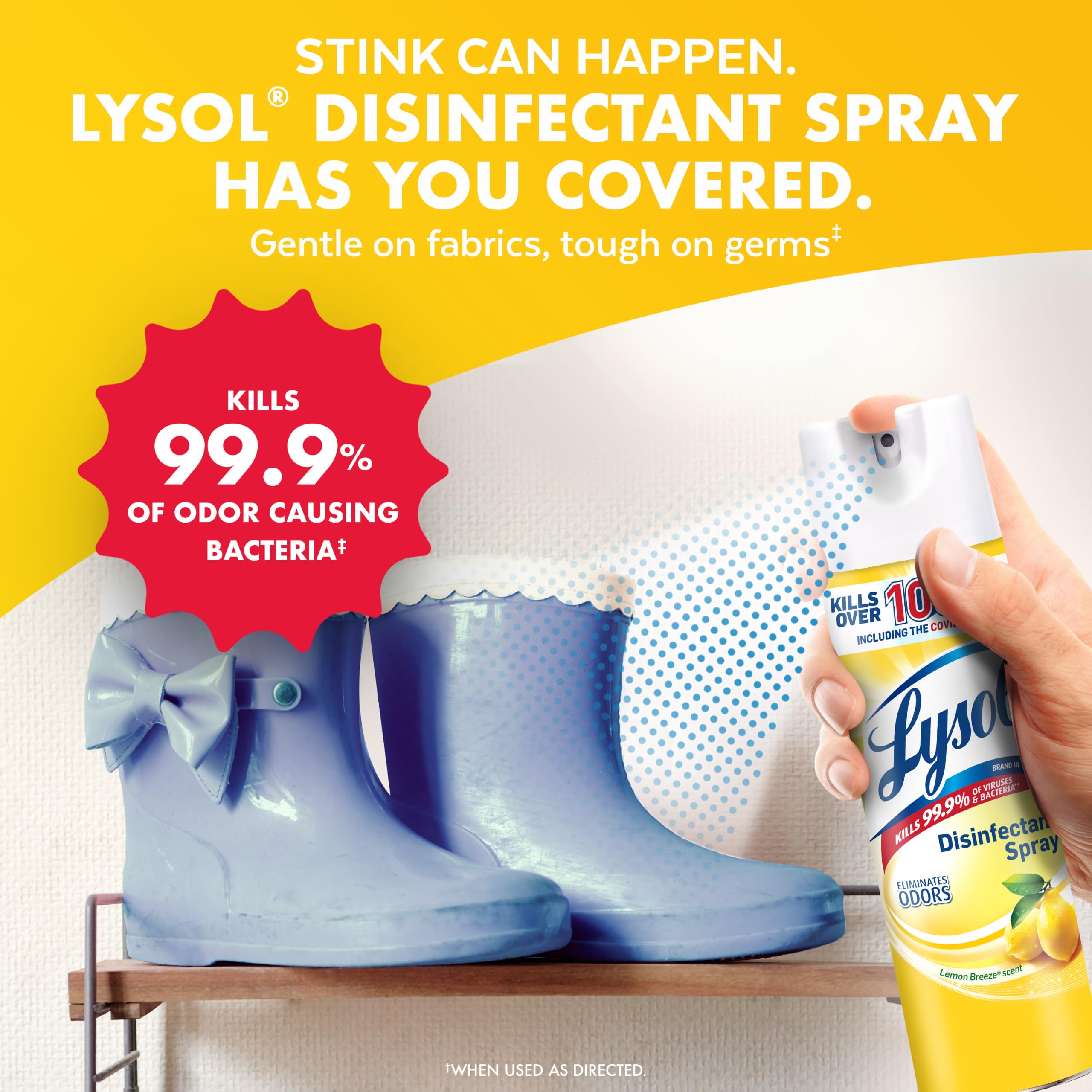Lysol usado cerca de juguetes infantiles, ideal para hogares con niños