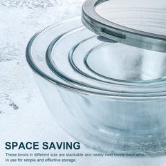 Bole M MCIRCO 0.8 qt junto a utensilios para comparar tamaño y porciones fácilmente