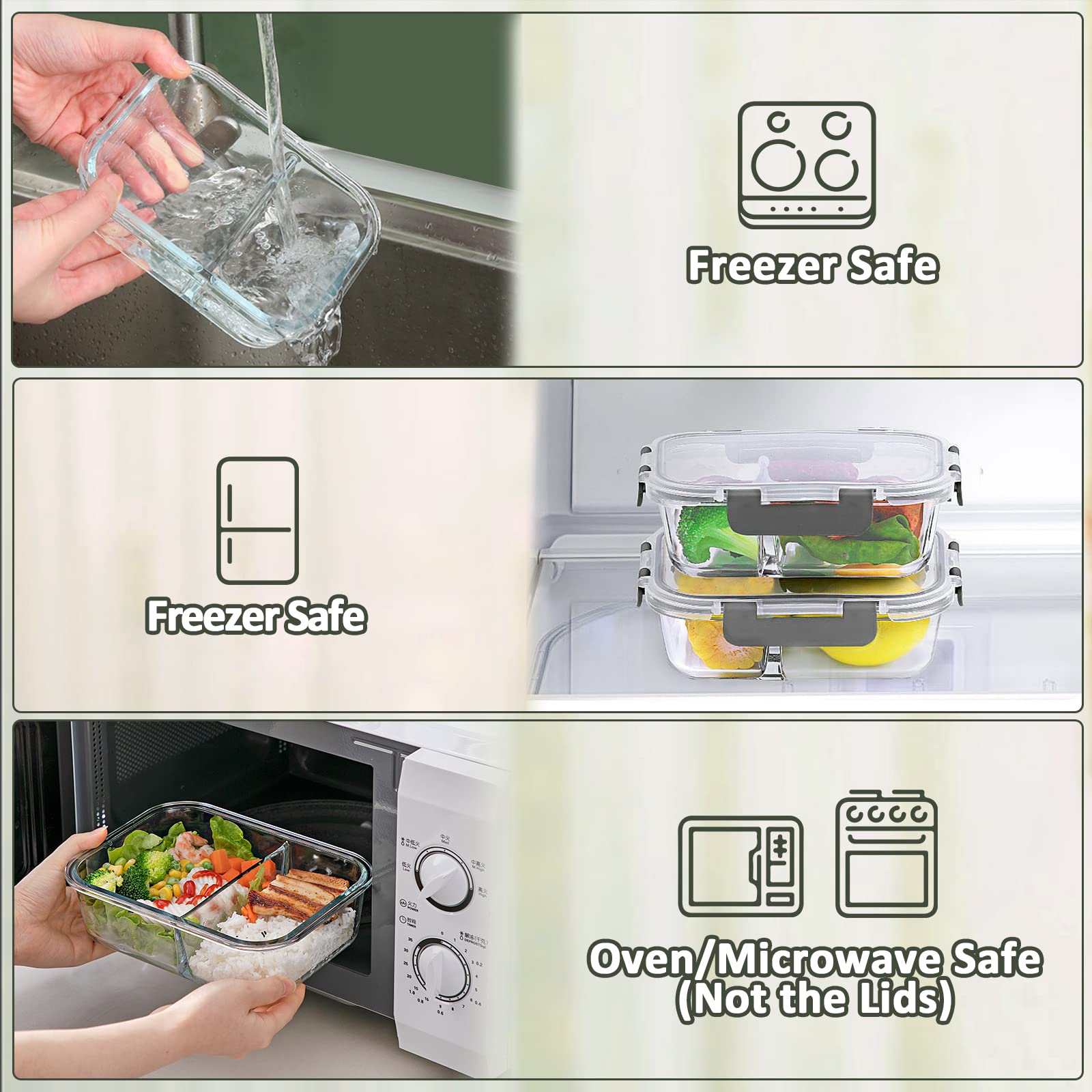 M MCIRCO primer plano vidrio borosilicato, resistente a manchas