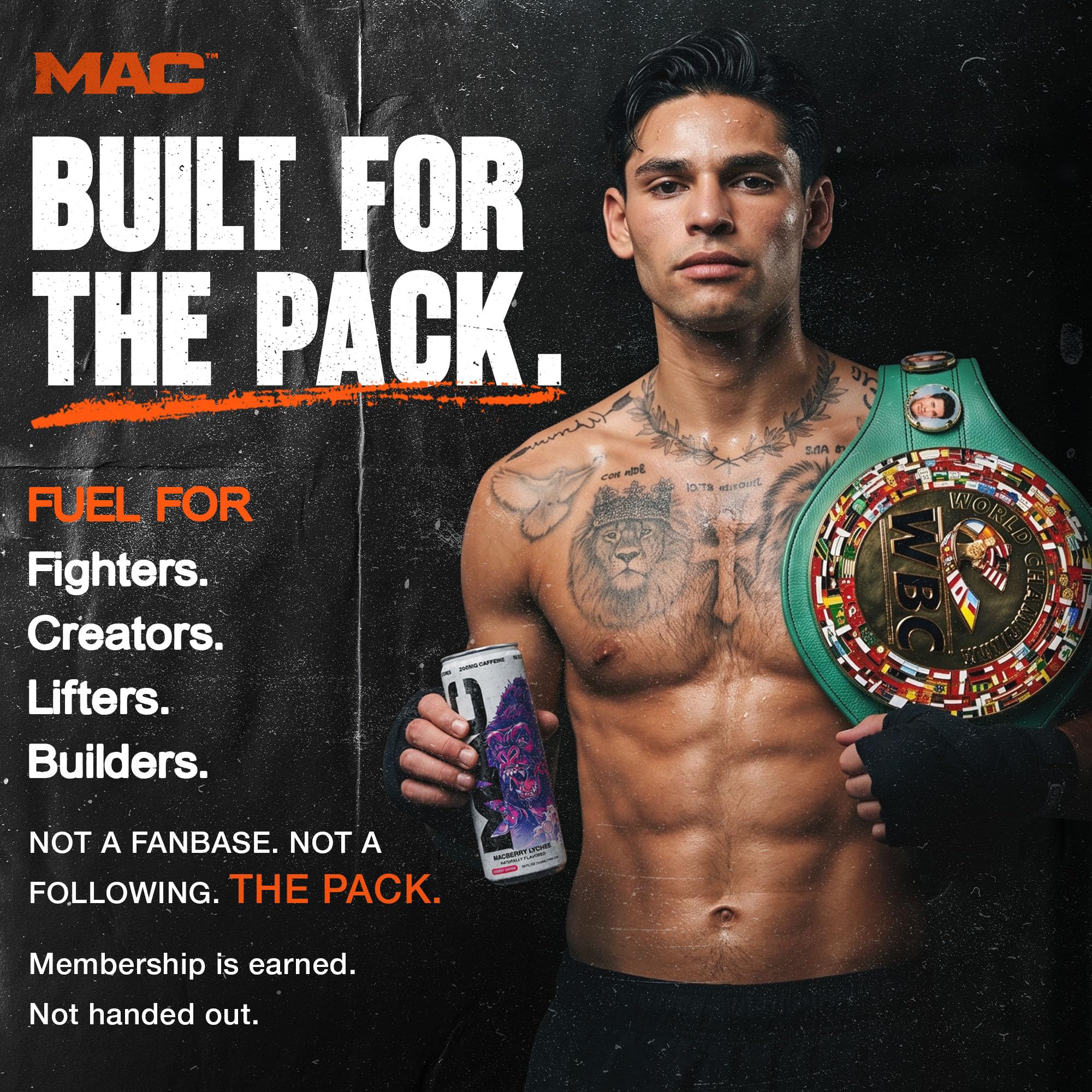 MAC Energy bebida en gimnasio para impulso preentrenamiento