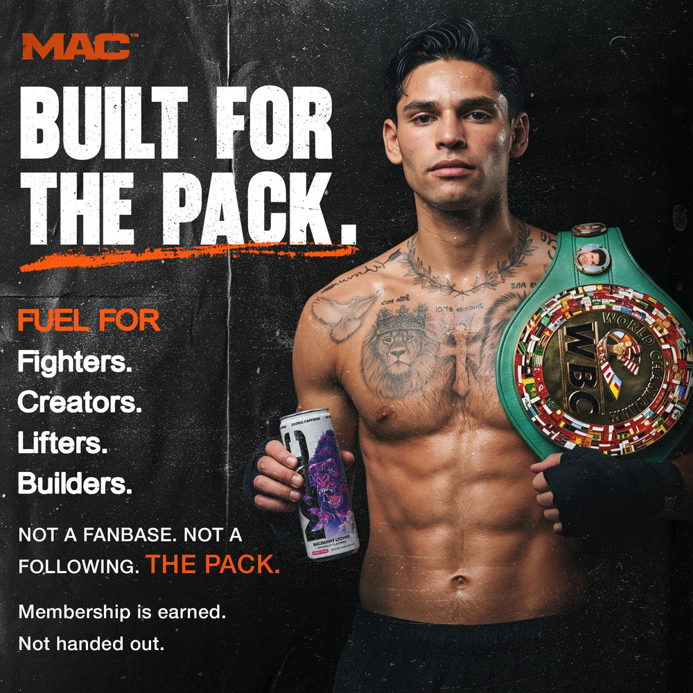 MAC Energy bebida en gimnasio para impulso preentrenamiento