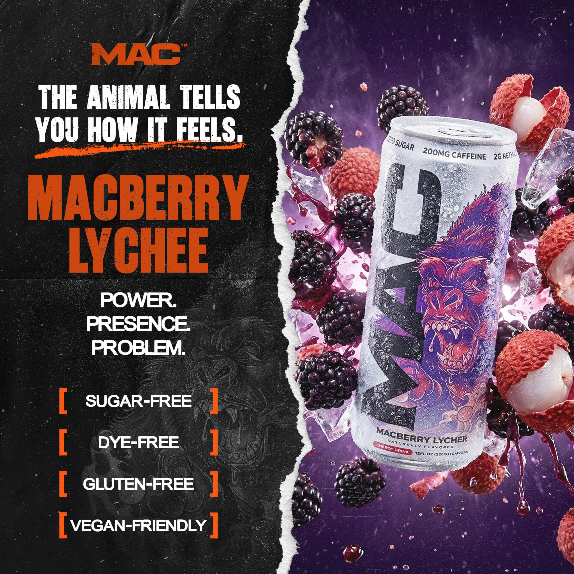 MAC Energy detalle de burbujeo que resalta textura refrescante