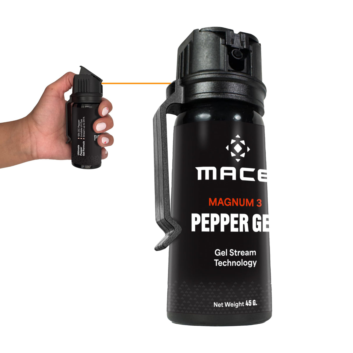Mace Magnum 3 frontal mostrando diseño y tamaño compacto para defensa
