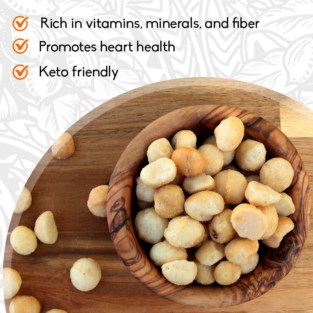 MacFarms textura de nueces en primer plano resaltando cremosidad y tostado beneficioso