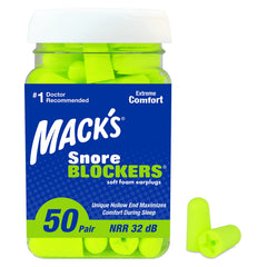 Mack’s empaque frontal visible y cantidad 50 pares para fácil identificación
