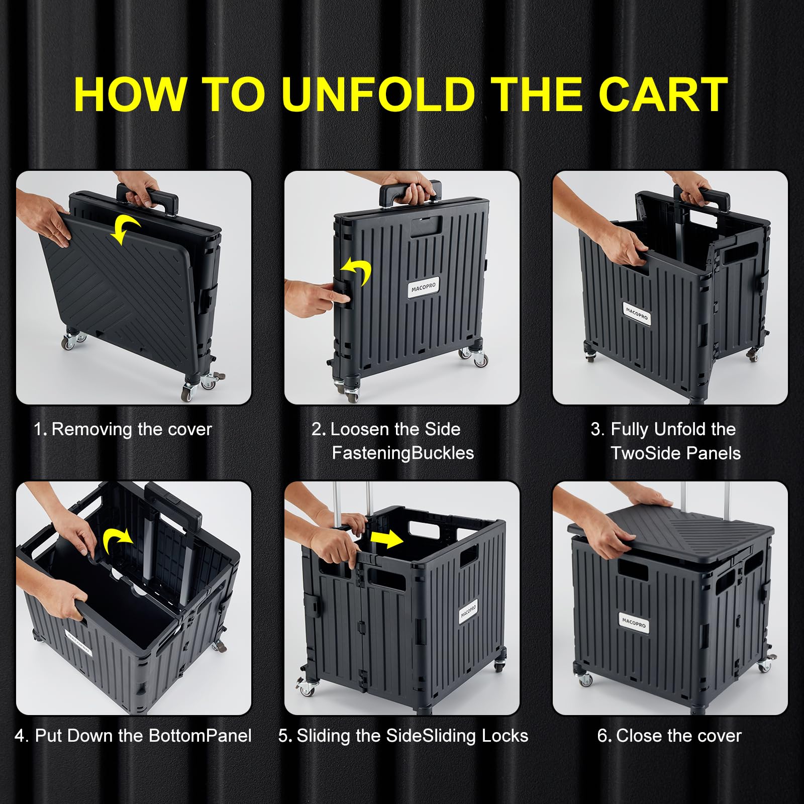 MACOPRO interior de la caja mostrando capacidad, protege objetos frágiles