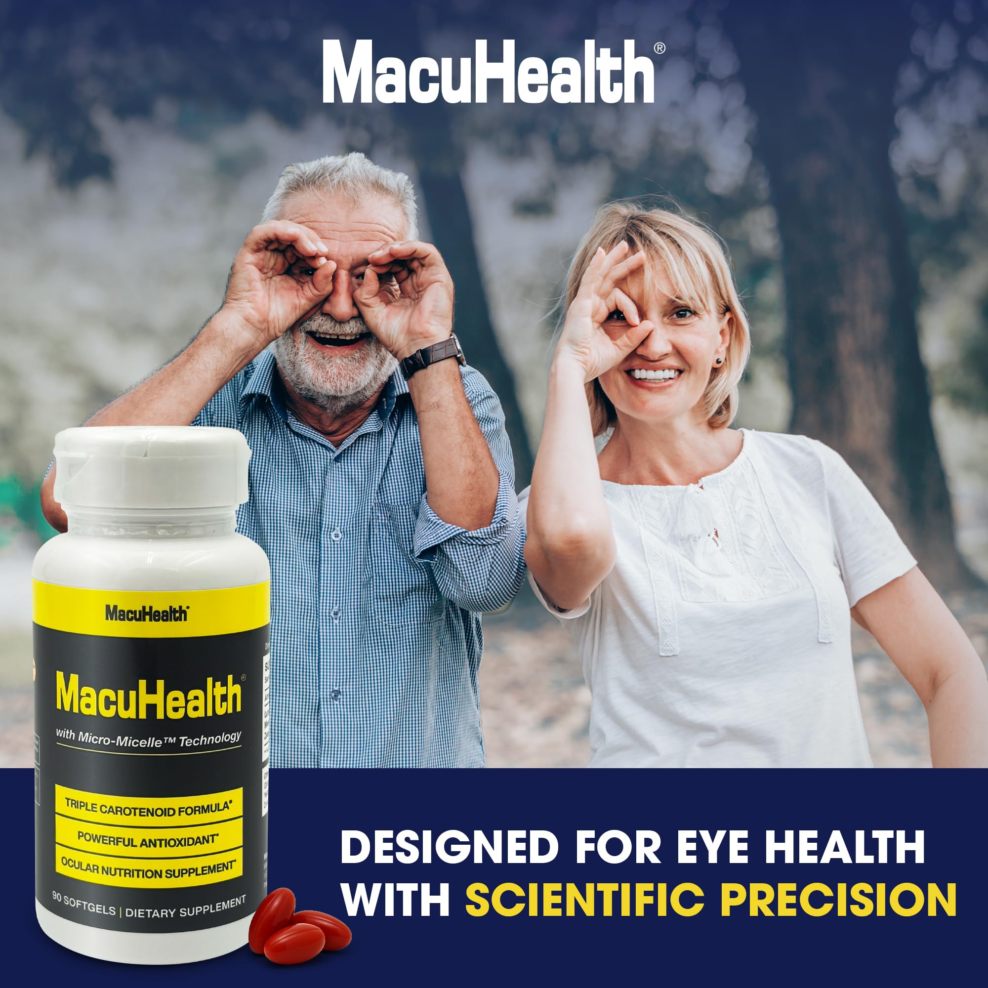 Macuhealth bote sobre mesa en rutina diaria para apoyar la salud ocular