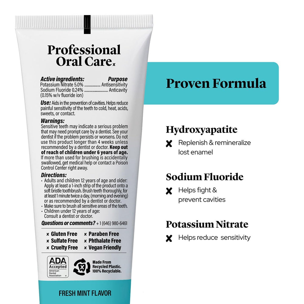 Made by Dentists envase reciclable enfatizando sostenibilidad y veganismo