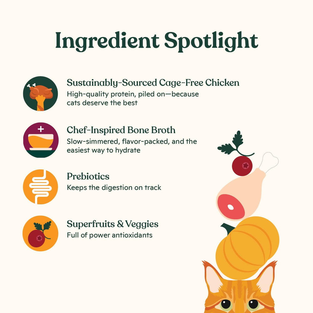 Made by Nacho ingredientes: pollo y calabaza frescos, aporte nutritivo