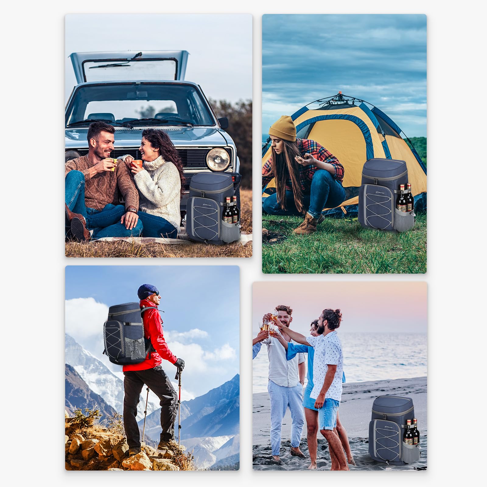 Maelstrom at a beach picnic in use, reliable cooling and organized setup