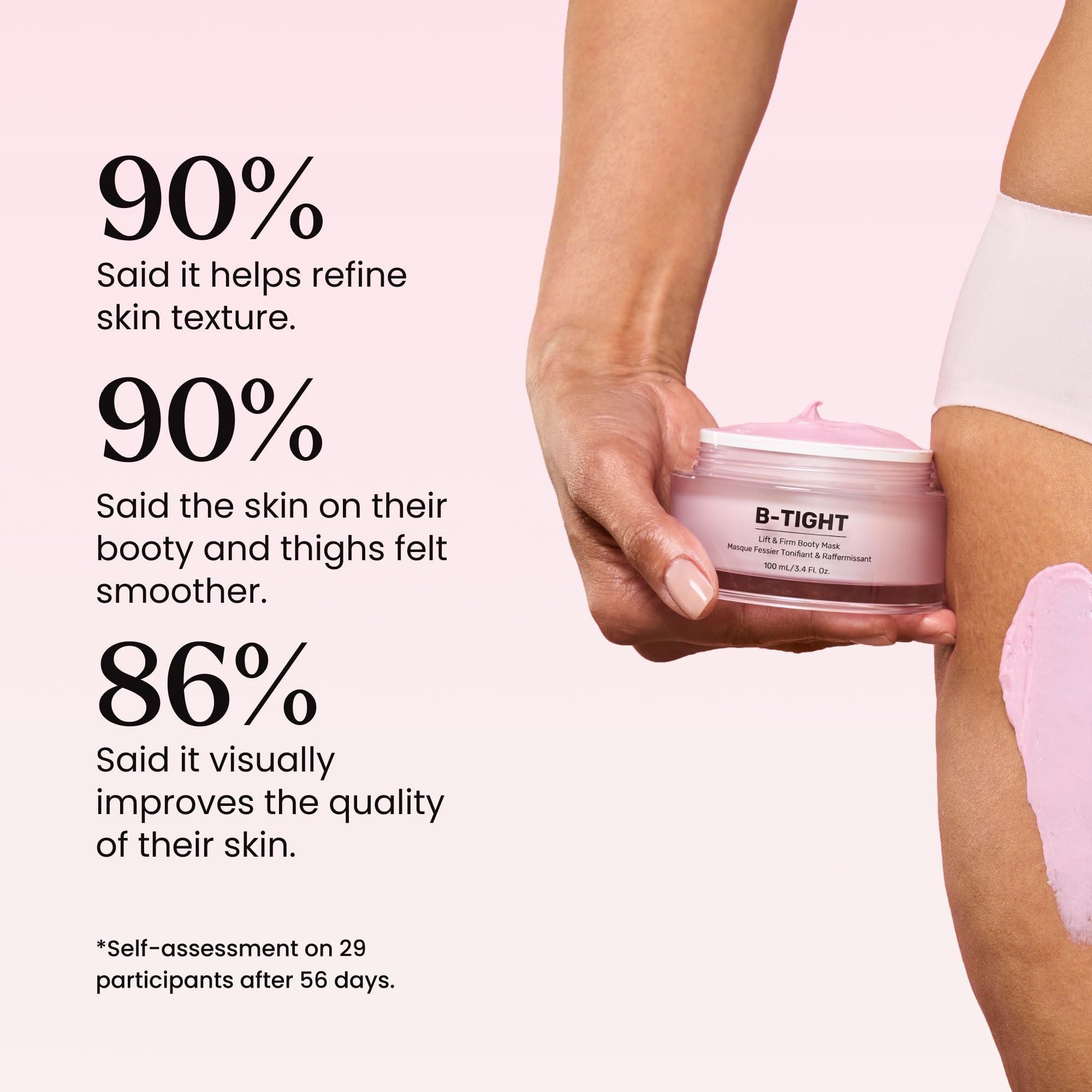 MAËLYS packaging conjunto B-TIGHT con otros productos de la línea complementaria