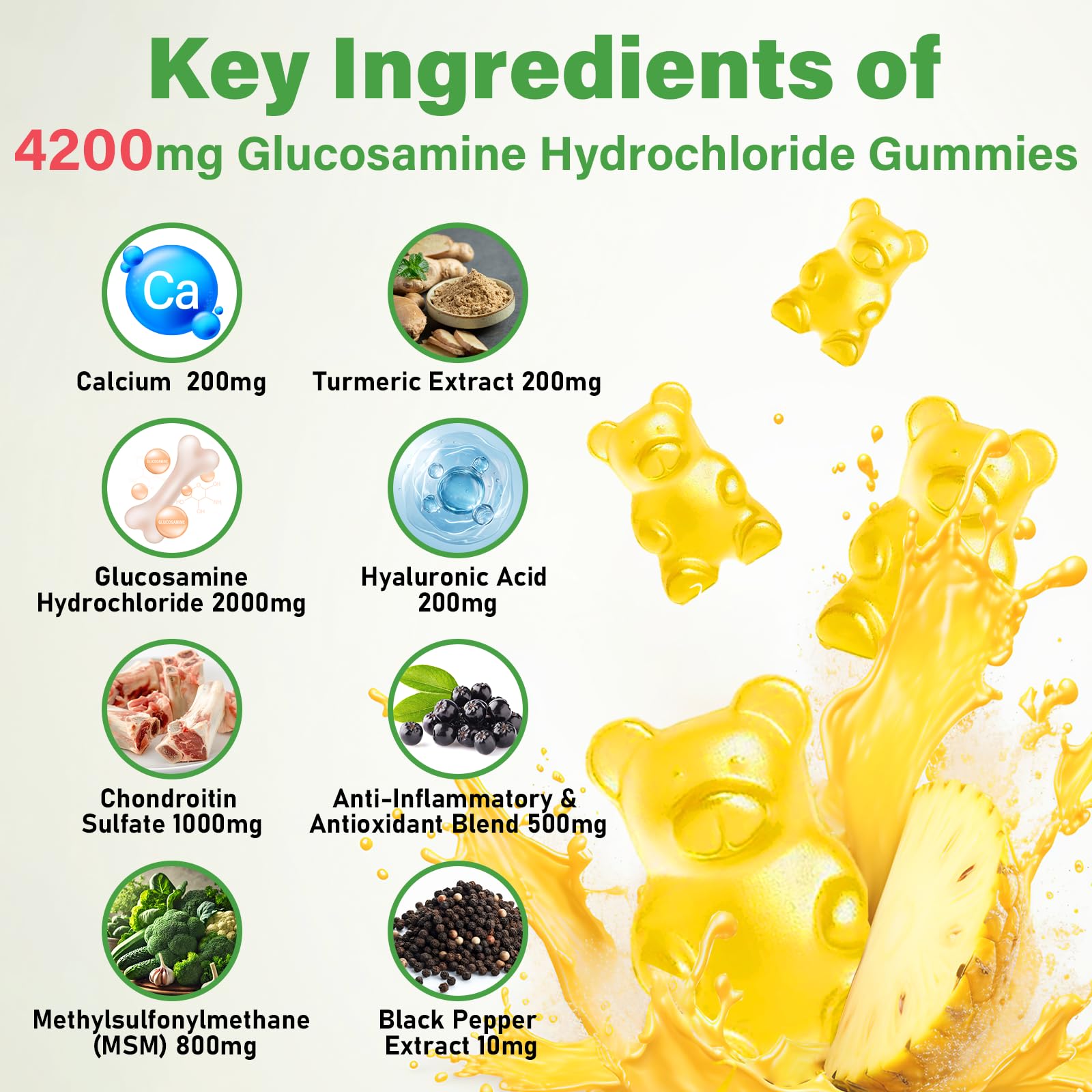 Mafetgmies etiqueta mostrando ingredientes activos como glucosamina y condroitina