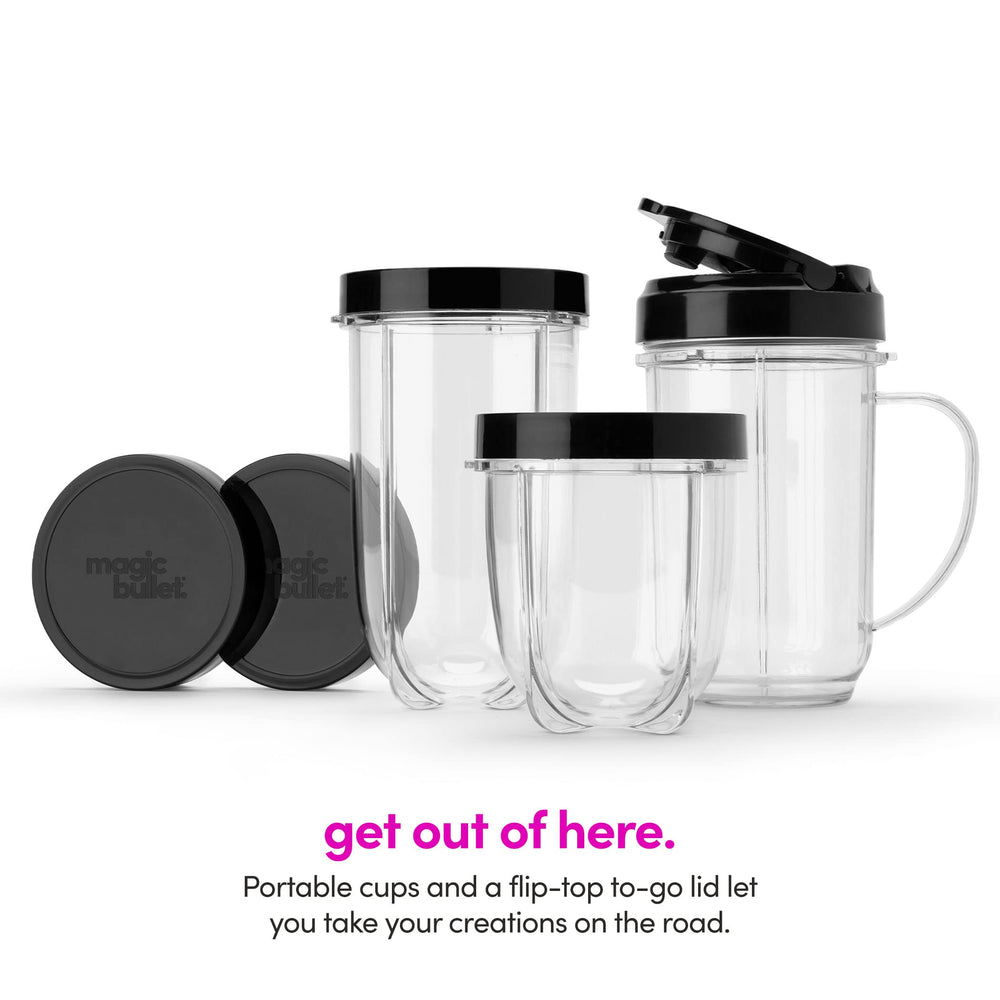 Magic Bullet party mug en mesa perfecto para porciones grandes