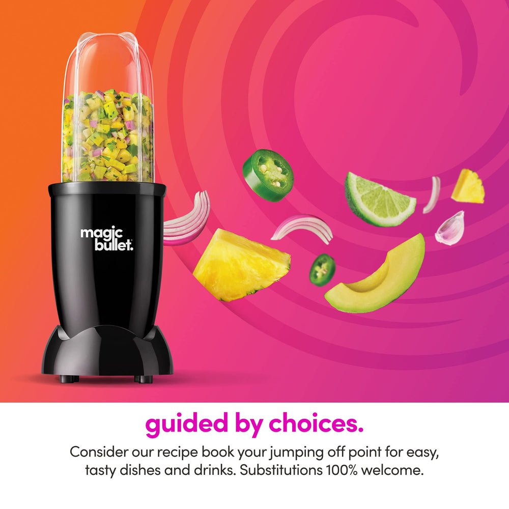 Magic Bullet motor lateral 250W compacto que ofrece alto torque