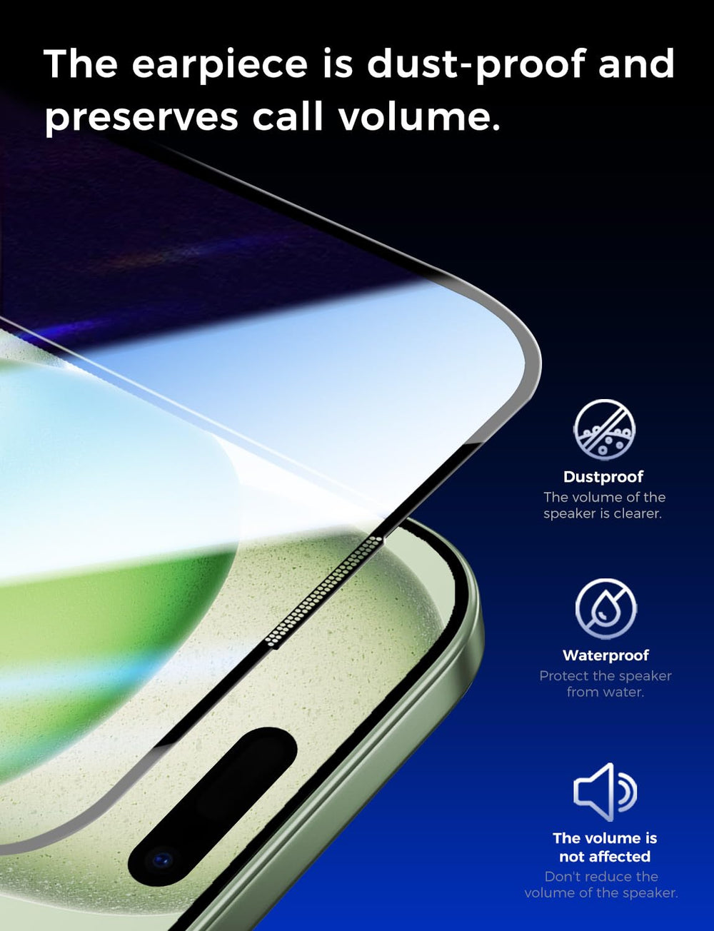 MAGIC JOHN pantalla con claridad HD mostrando colores nítidos y Face ID compatible