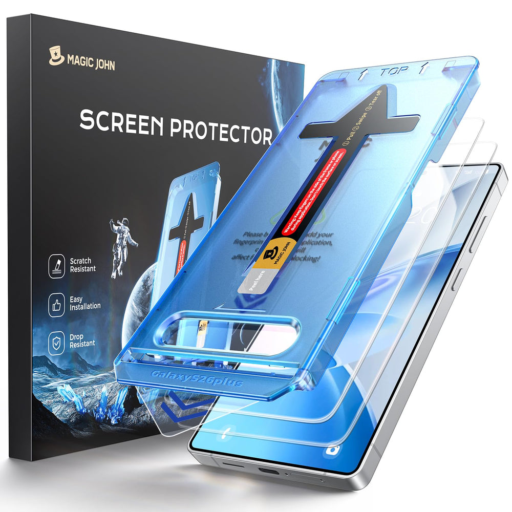 MAGIC JOHN empaque frontal del protector para S26 Plus, protección inmediata